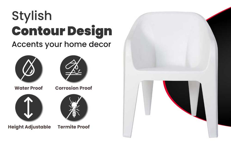 Supreme Futura Plastic With-Arm Chair