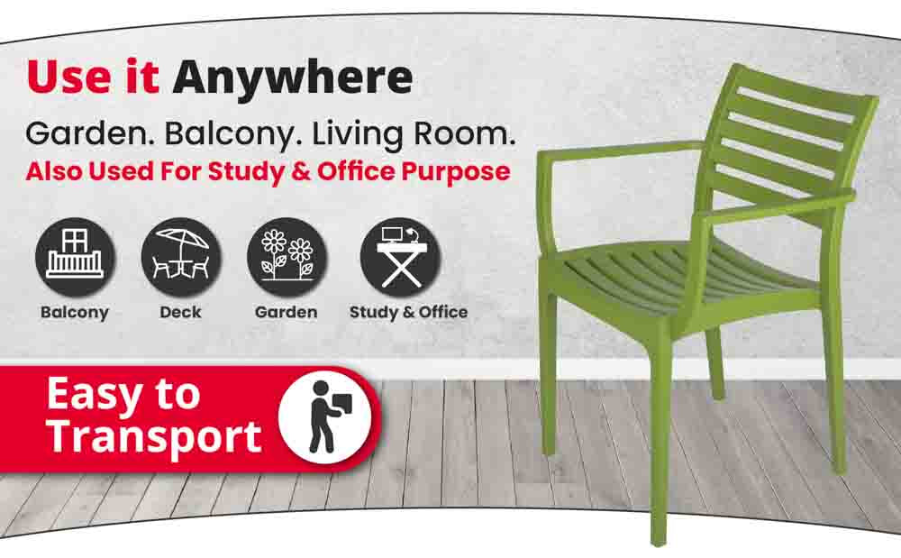 Supreme Empire Plastic With-Arm Chair