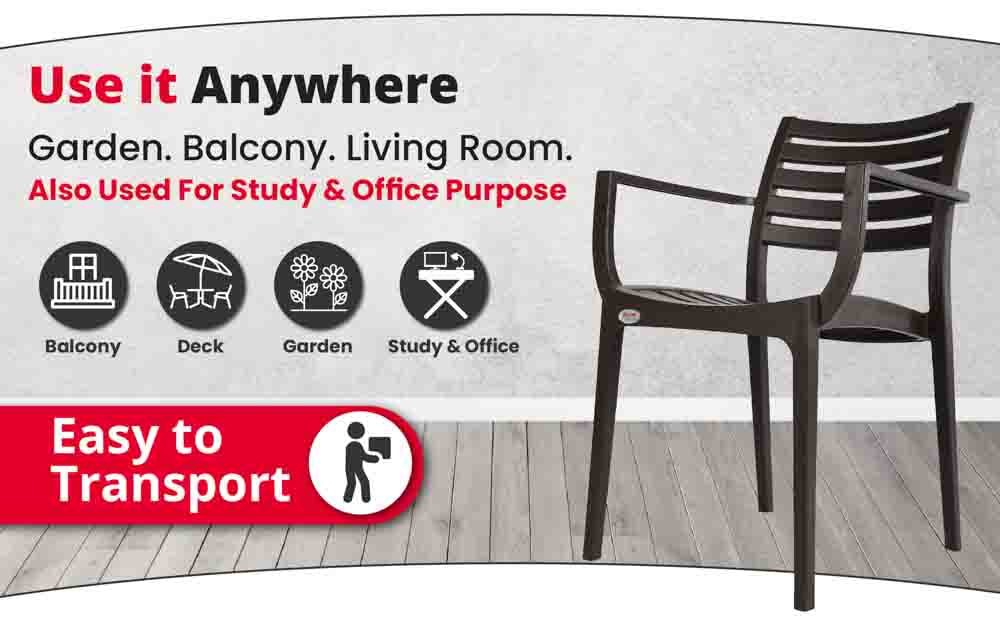 Supreme Empire Plastic With-Arm Chair