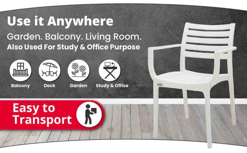 Supreme Empire Plastic With-Arm Chair