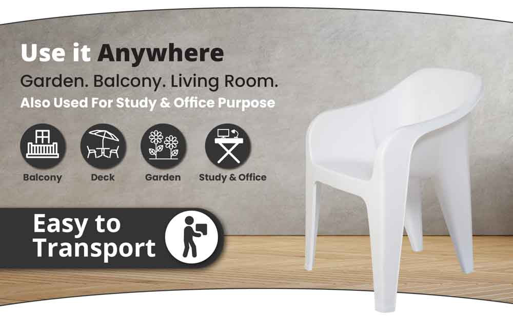Supreme Futura Plastic With-Arm Chair