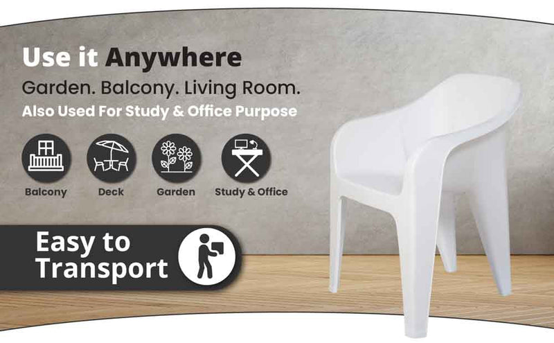 Supreme Futura Plastic With-Arm Chair