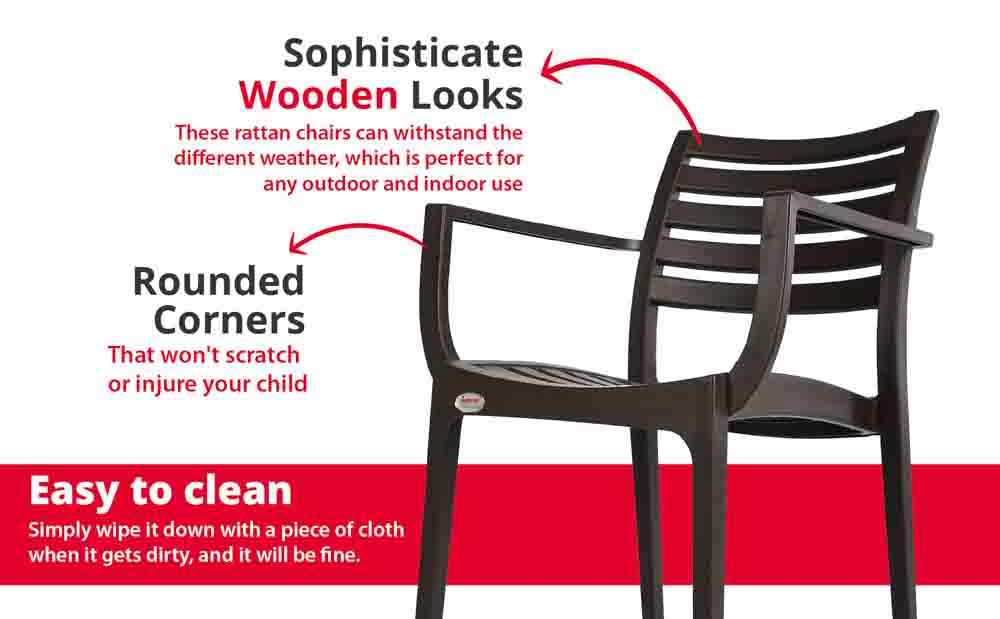 Supreme Empire Plastic With-Arm Chair