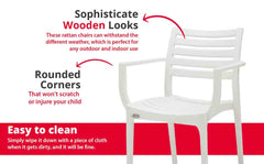 Supreme Empire Plastic With-Arm Chair