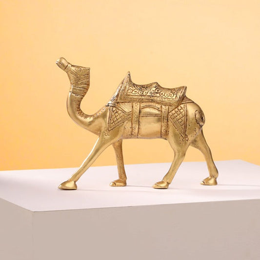 Brass Standing Camel Statue
