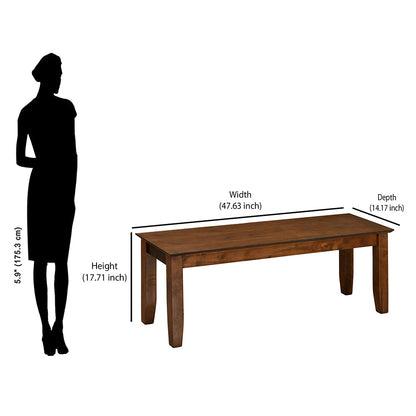 Nilkamal Carter Multi Use Long Sitting Bench for Living Room | Dining Room (Antique Oak)