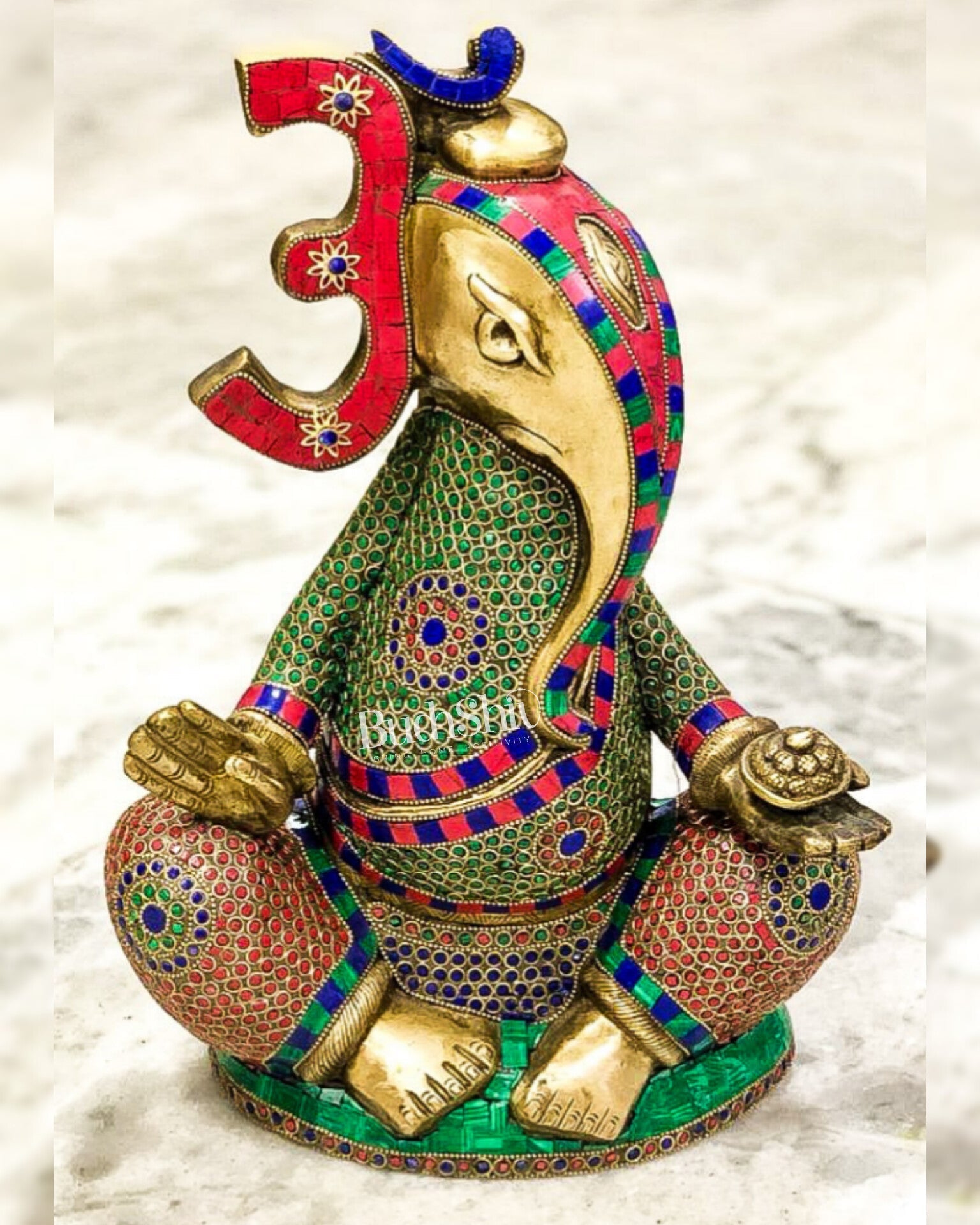 Abstract Modern Ganapathi Statue 17"