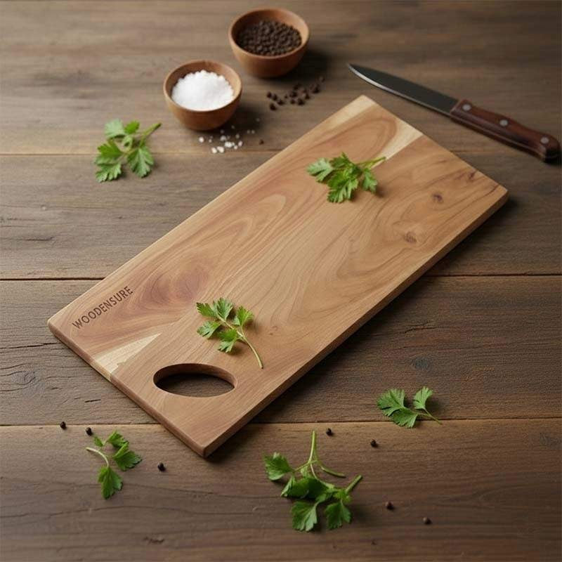 Fluke Acacia Solid Wood Serving & Chopping Board