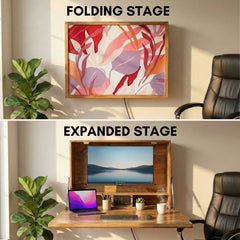Solid Wood Wall Mounted Fold Drop Down Desk/Table for Home & Office