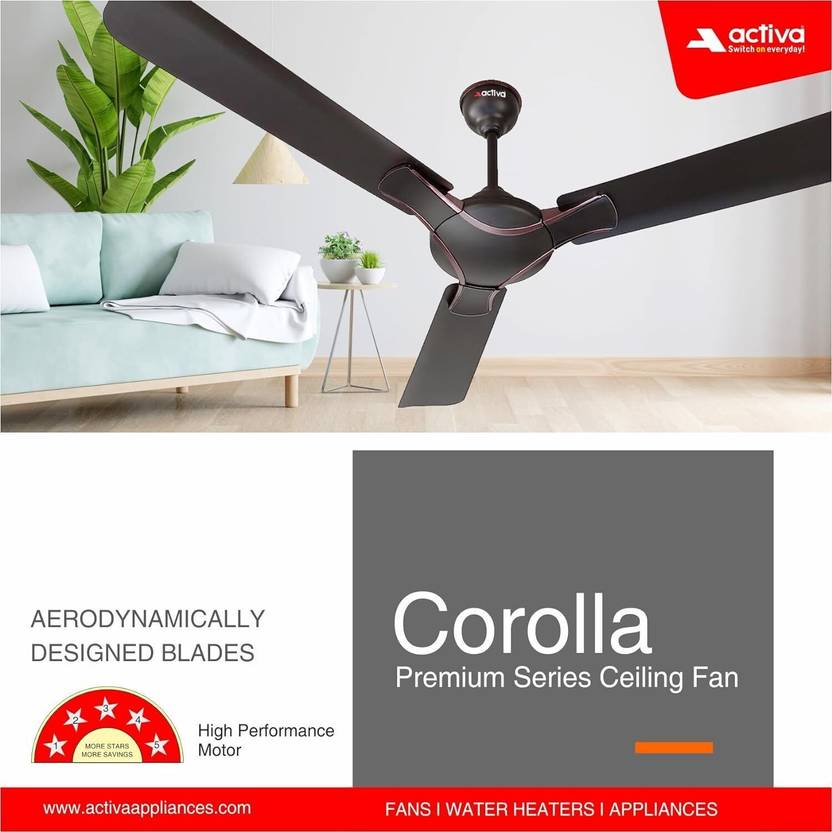 ACTIVA ACT-CROLLA-SMB Energy Saving 1200 mm Ceiling Fan-3
