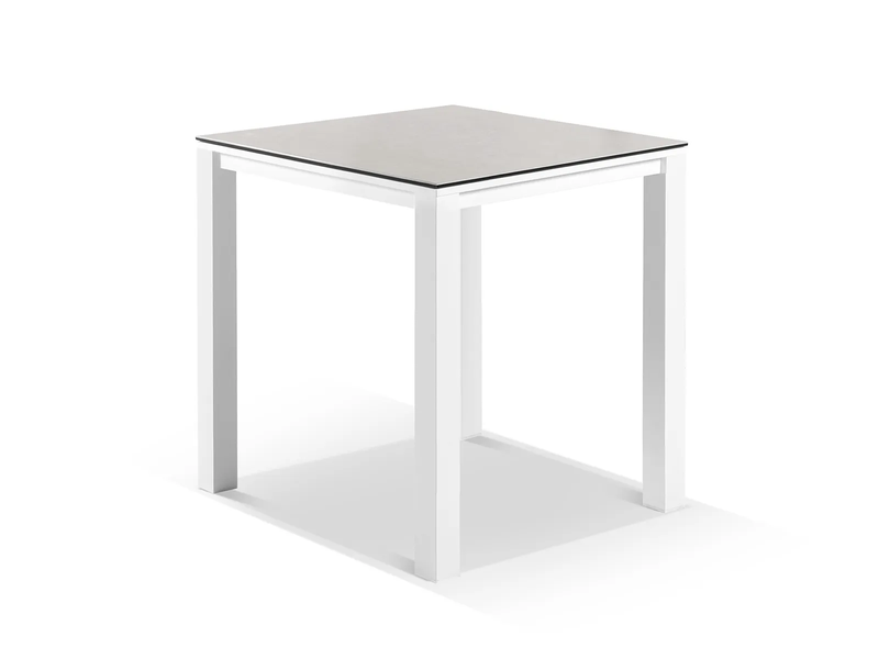 Huskey Outdoor Bar Sets 4 Chairs and 1 Table Patio Bar Set (White)