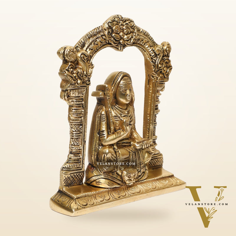 Adi Shankara Brass Statue | 5" Height | Advaita Vedanta Teachings