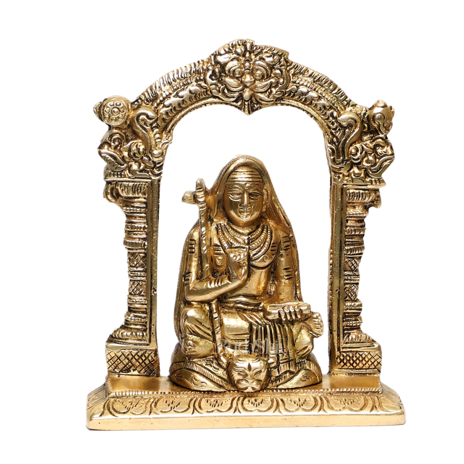 Adi Shankara Brass Statue | 5" Height | Advaita Vedanta Teachings