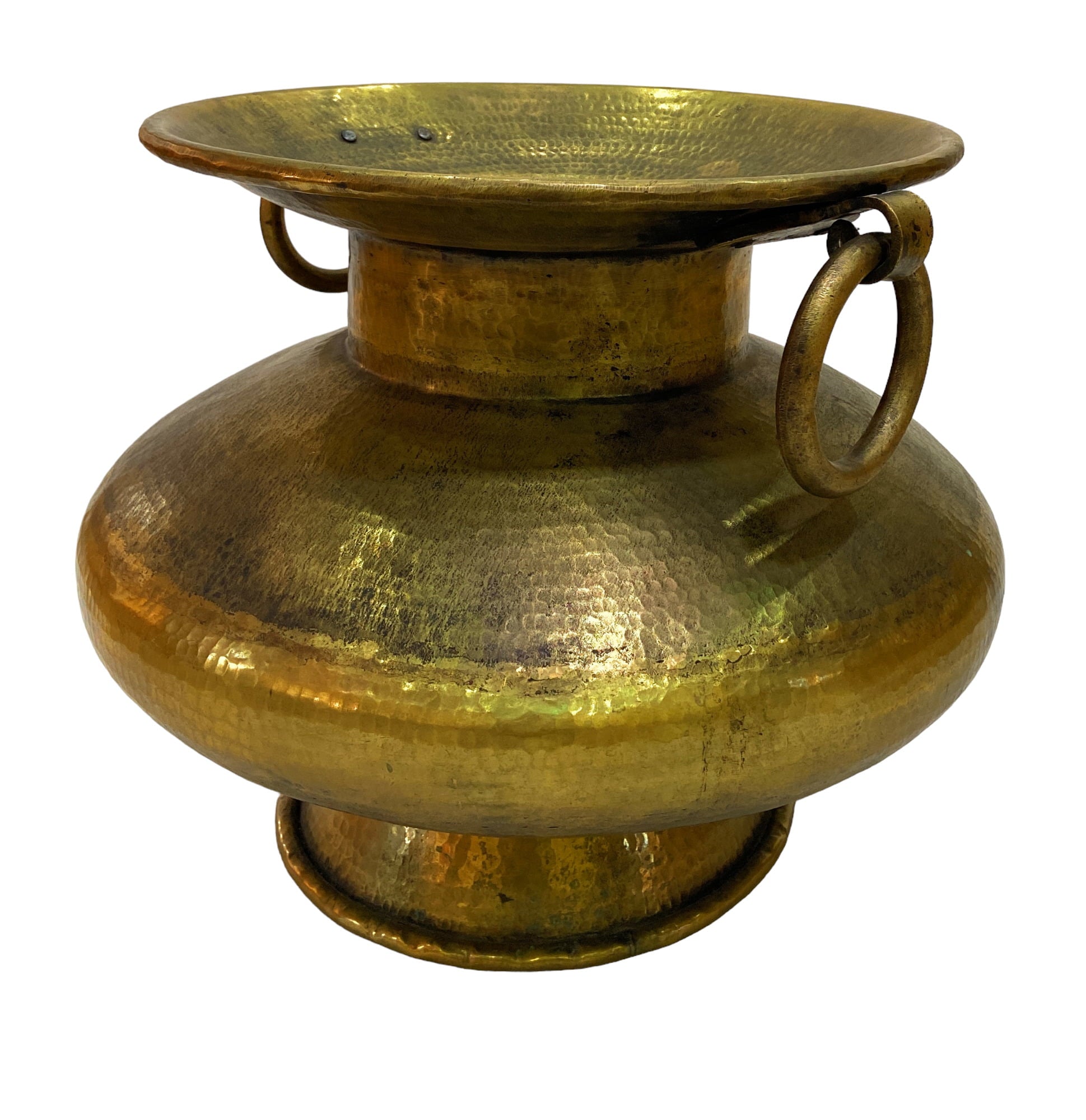 Bhunes Brass Big Planter Bowls | Decor Bowl | Pittal Ka Katora | Decorative,Gold, 19 Inch, 1 Piece