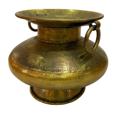 Bhunes Brass Big Planter Bowls | Decor Bowl | Pittal Ka Katora | Decorative,Gold, 19 Inch, 1 Piece