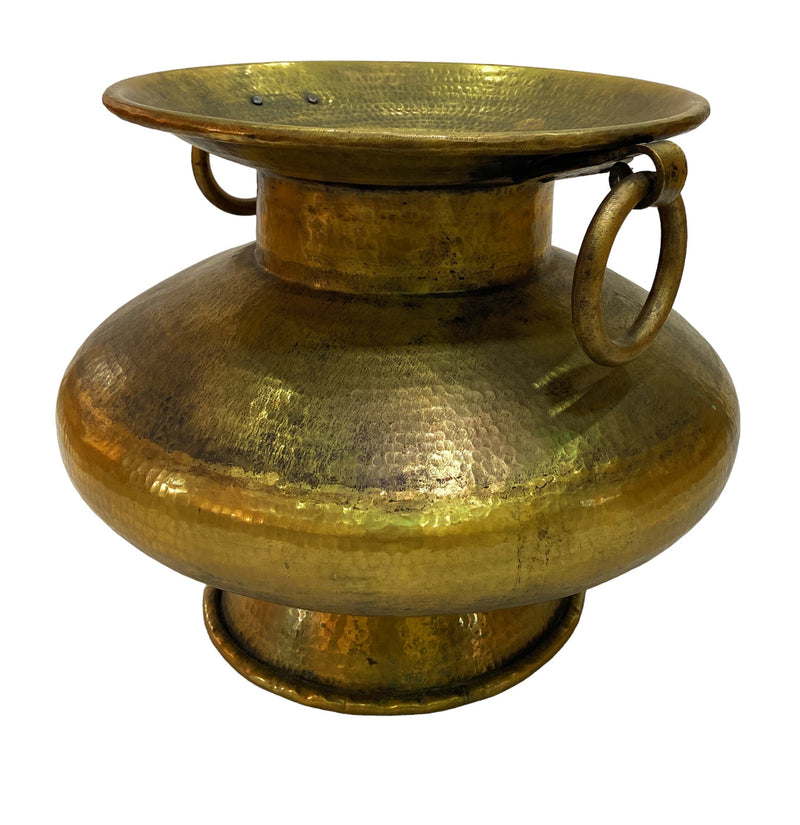Bhunes Brass Big Planter Bowls | Decor Bowl | Pittal Ka Katora | Decorative,Gold, 19 Inch, 1 Piece