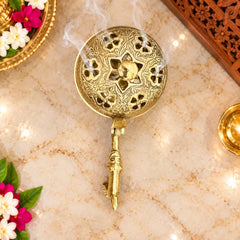 Brass Luxury Gift Hamper with Dhoop Dani, Bowl & Tortoise with Plate