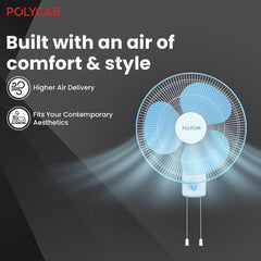 Polycab Aery Plus 400mm Wall Fan For Home, Office-4