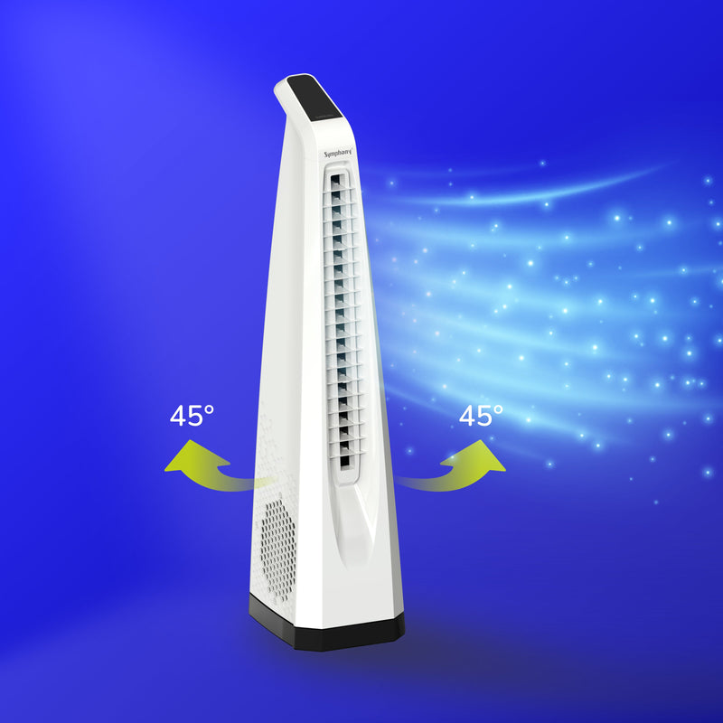 Surround-i Bladeless White | Tower Fan | Remote Control | Bladeless Turbo ThrowTM (BLTT) Technology