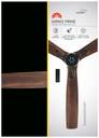 V-Guard AIRWIZ PRIME PREMIUM HIGH SPEED (48") 370 RPM with 3 Year Warranty BLDC Motor with Remote 1200 mm Ceiling Fan (5 Star | CHOCO TEEK WOOD | Pack of 1)