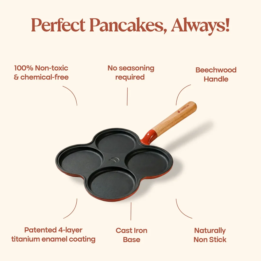 No. 8 Enamel Cast Iron Pancake Pan