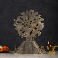 Antique Brass Dakshinamurthy Statue | 12" sand finish