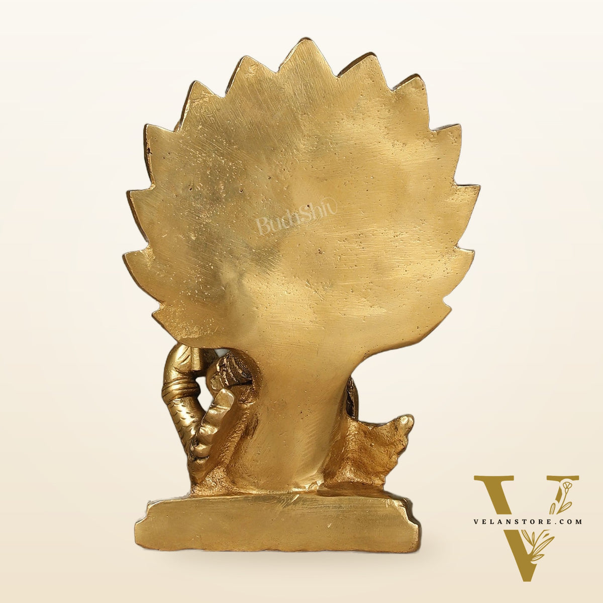 Antique Brass Superfine Kartikeya Lord Murugan Idol Seated on Peacock | Height 6 inch