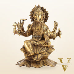 Antique Finish Brass Varahi Amman Idol | Height 9 inch
