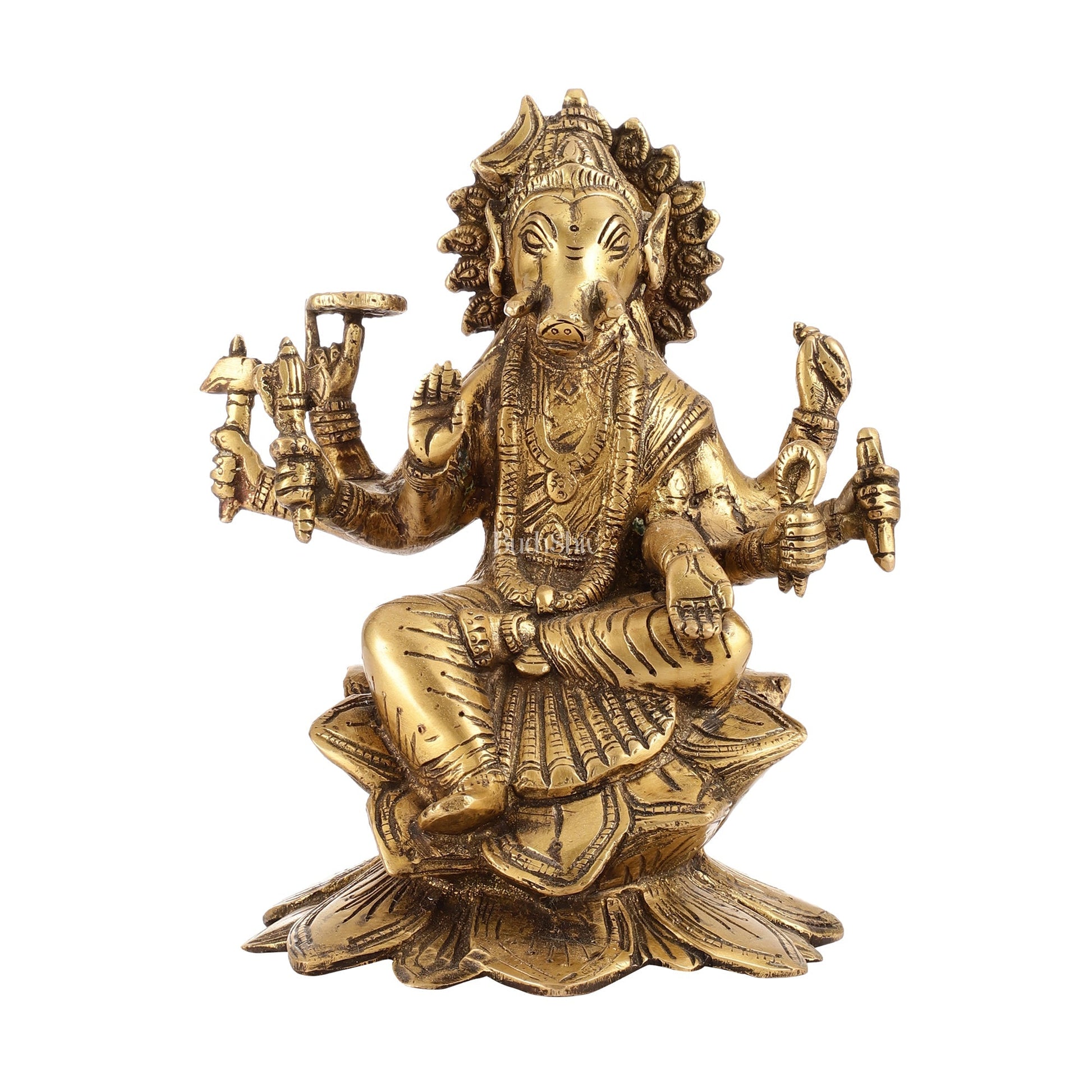 Antique Finish Brass Varahi Amman Idol | Height 9 inch