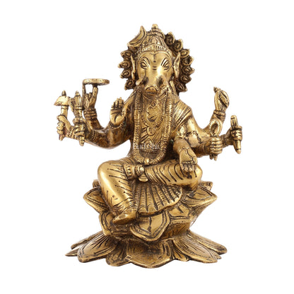 Antique Finish Brass Varahi Amman Idol | Height 9 inch