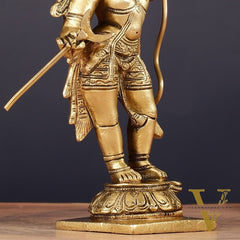 Antique Pure Brass Lord Shri Ram Idol 6.5"
