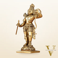 Antique Pure Brass Lord Shri Ram Idol 6.5"