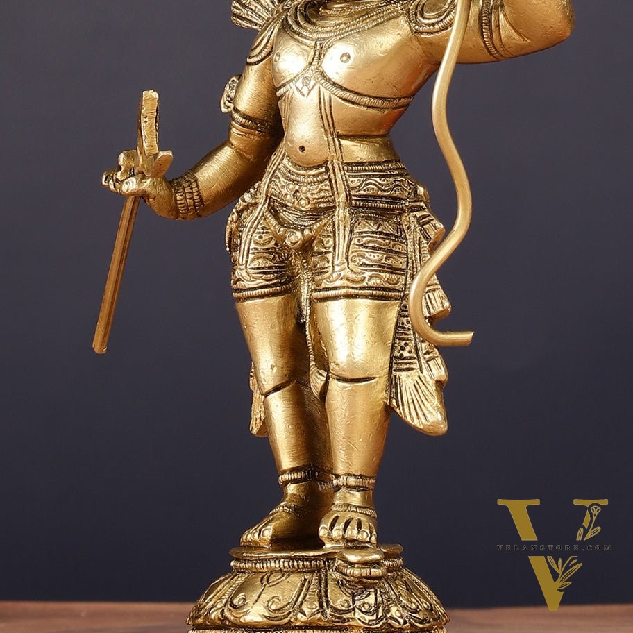 Antique Pure Brass Lord Shri Ram Idol 6.5"