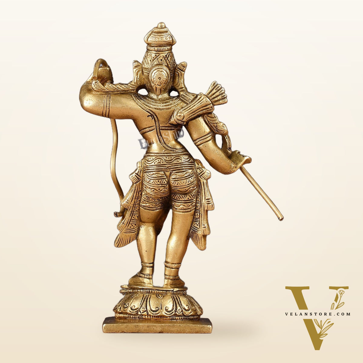 Antique Pure Brass Lord Shri Ram Idol 6.5"