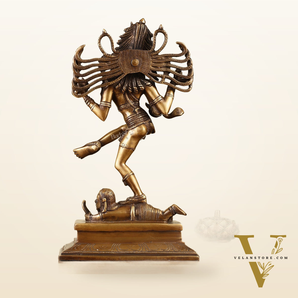 Antique Tone Brass Dancing Shiva Nataraja 14"