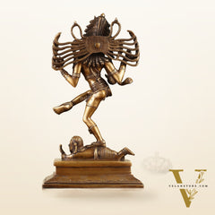 Antique Tone Brass Dancing Shiva Nataraja 14"