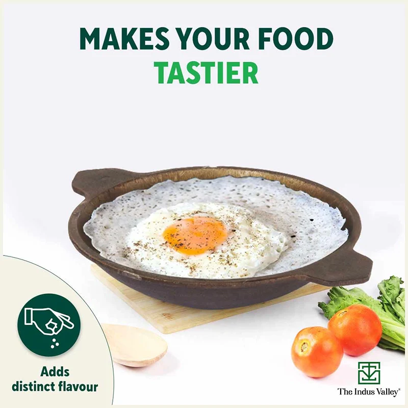 Super Smooth Cast Iron Appam Pan/Appachetty, Pre-seasoned, Nonstick, 100% Pure, Toxin-free, 22cm, 1.9kg