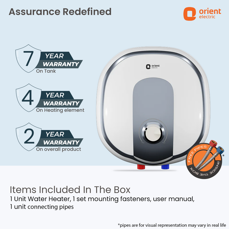 Aquator 5-Star Water Heater (Geyser) | Suitable for High-rise Buildings | 7 Year Tank Warranty | Free Installation and Connecting Pipes