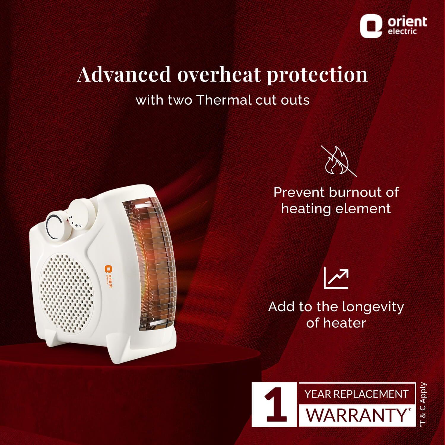 Areva Blower Room Heater with Adjustable Wattage (1000W-2000W)