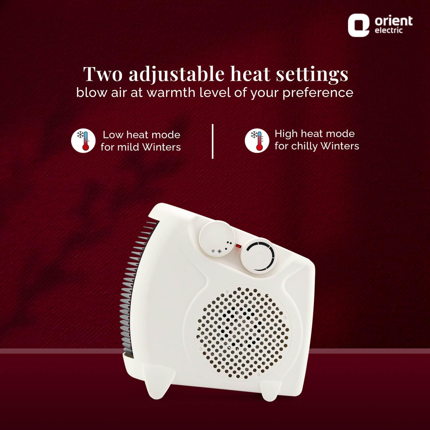 Areva Blower Room Heater with Adjustable Wattage (1000W-2000W)