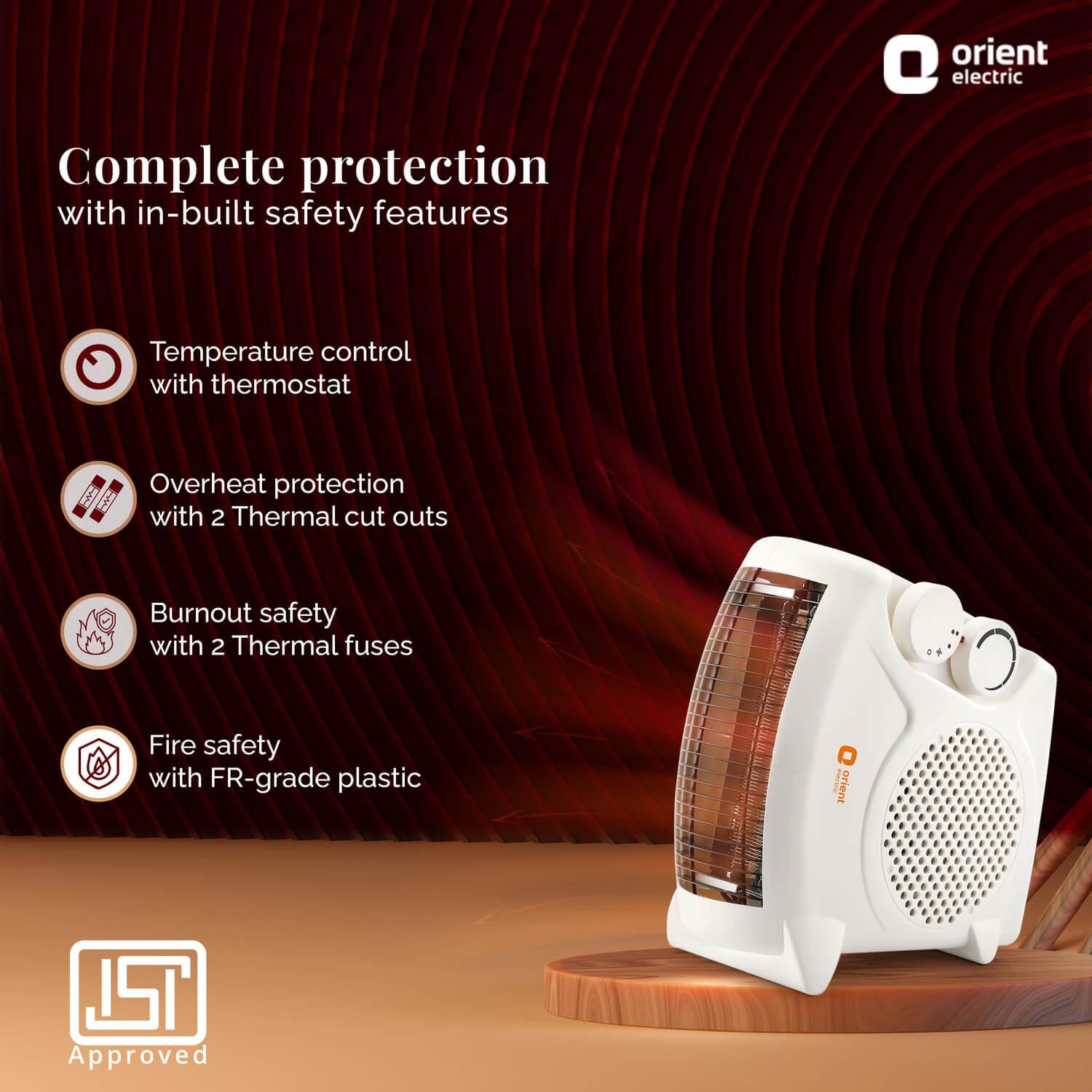 Areva Blower Room Heater with Adjustable Wattage (1000W-2000W)
