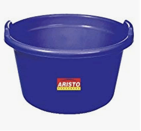 ARISTO Plastic Tub, Blue, 31.5L, (48 x 48 x 29.5 cm)