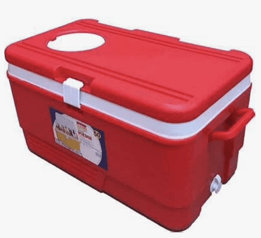 Aristo 50 Liter Insulated Ice Box with Vent Lid & Plug