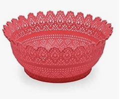 Aristo 222 Misty Plastic Multipurpose Sturdy Storage Baskets for Cosmetics Office Fruit Vegetable Stationary Home Basket 2.4 Litre - Pack of 1-1