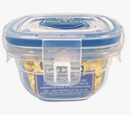 Aristo Lock & Fresh 111 Plastic Storage Container - 125 ML - Set of 4, Transparent Clear