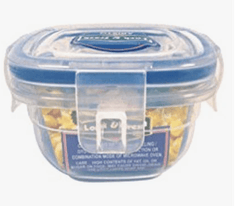Aristo Lock & Fresh 111 Plastic Storage Container - 125 ML - Set of 4, Transparent Clear-1