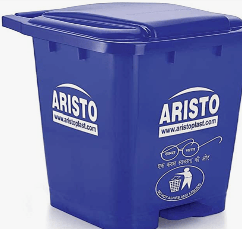ARISTO Plastic Step-On Pedal Garbage Waste Dustbin (45 L, Blue)