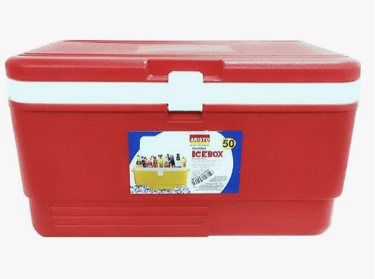 ARISTO Insulated Chiller Ice Box (Red, 62.5 x 36 x 35.5 cm, 50 L)