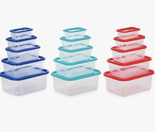 Aristo Super Plastic Storage Container 5 Pcs Set, Transparent Clear