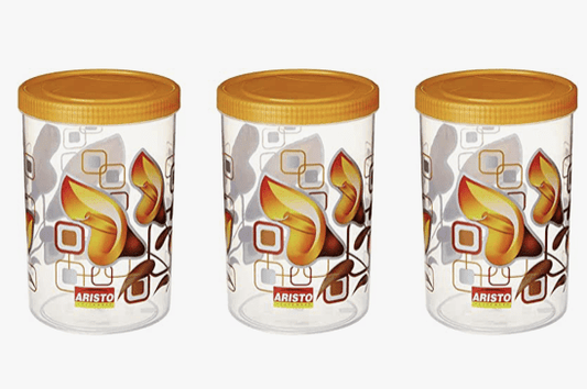 अरिस्टो स्टोरवेल203 प्लास्टिक स्टोरेज कंटेनर- 1950 एमएल (3 पीस सेट) (12.9(डी) x 19 सेमी) 